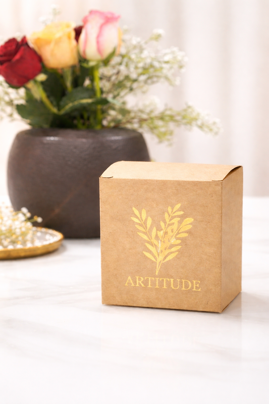 The Botanical Ribbed Soy Pillar Candle