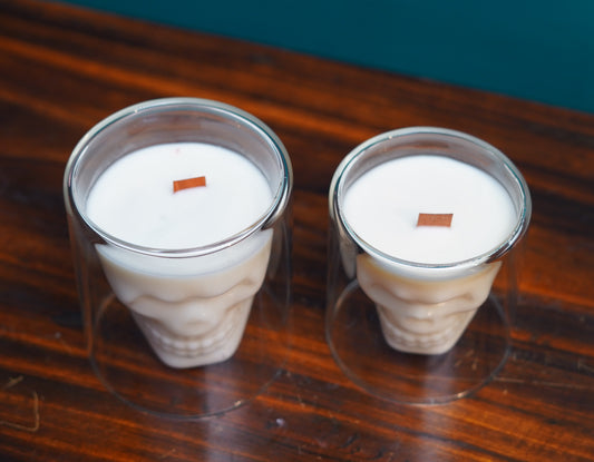 Ember Lumina Skull Candle