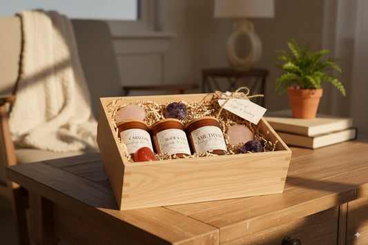 The Aura Collection: Crystal Therapy Wellness Candles