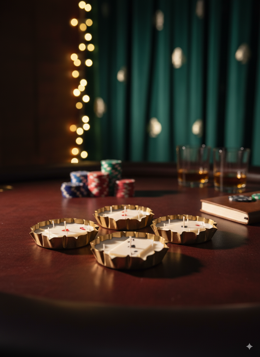 Diwali Delights & Poker Lights: Jasmine Soy Urli Candles