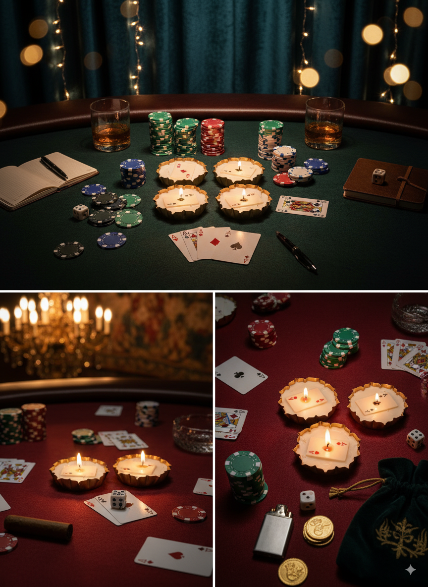 Diwali Delights & Poker Lights: Jasmine Soy Urli Candles