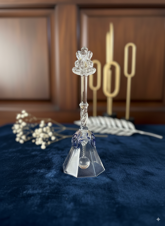 The Ganesha Aum Glass Bell: A Symphony of Glass and Spirit