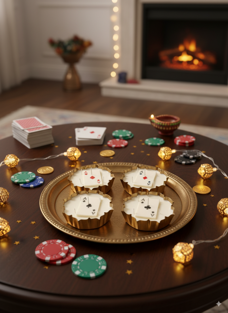 Diwali Delights & Poker Lights: Jasmine Soy Urli Candles