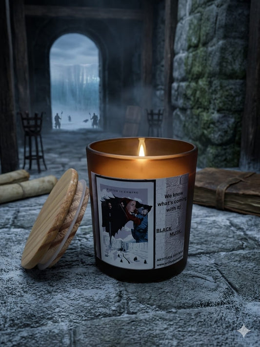 Winter Is Coming – Black Musk Soy Candle
