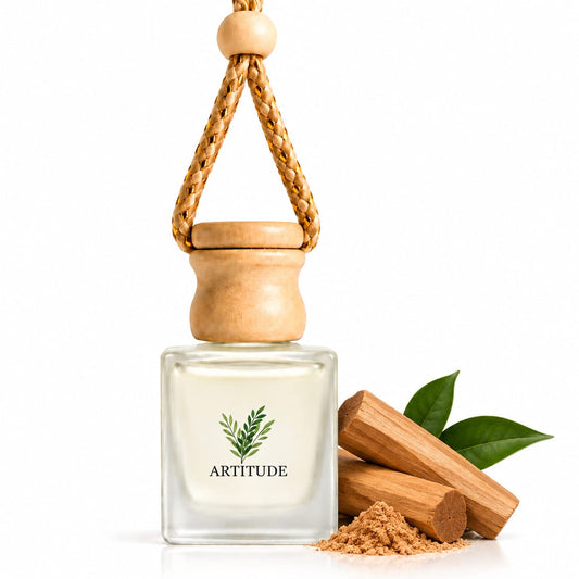 ARTITUDE Premium Essential Oil Car Hanging Diffuser – Sandalwood | Pure Nature, Fresh Journeys | 10 ml