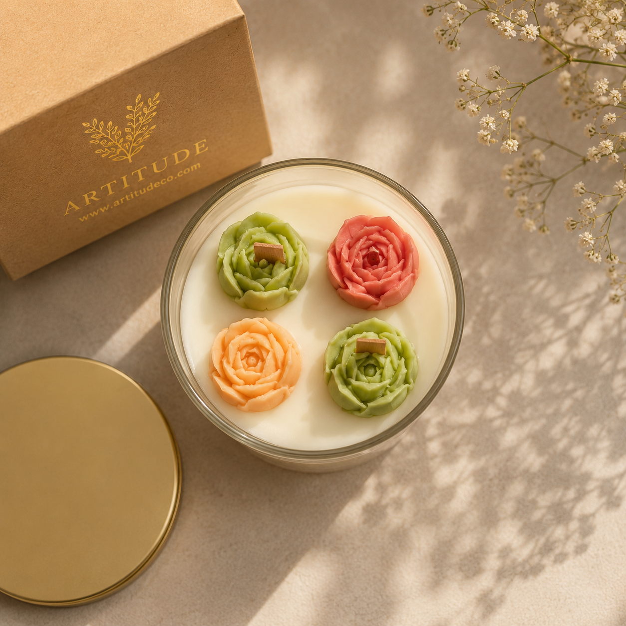 Artitude Luxury Lavender Tulip Candle