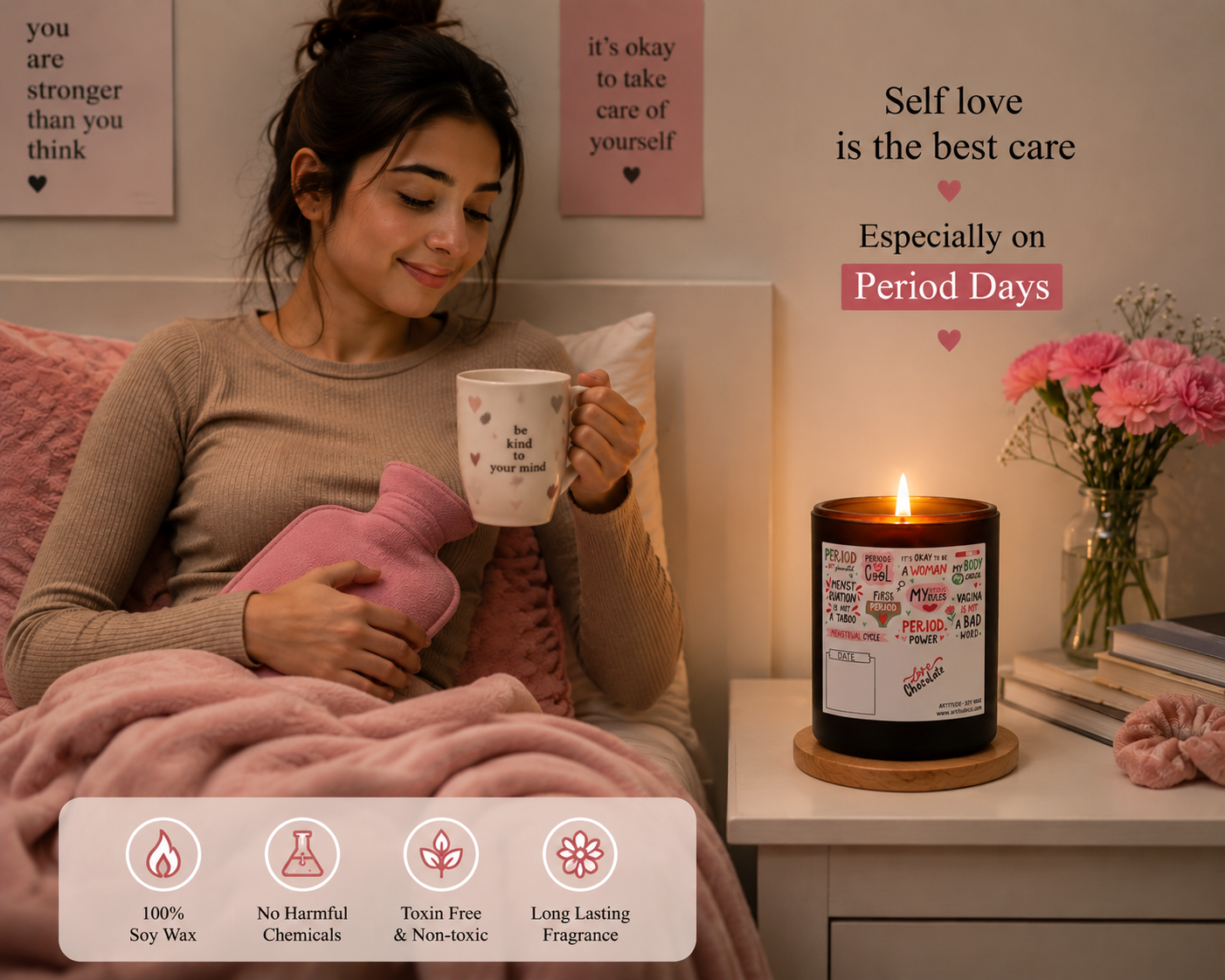 Period Power – Chocolate Scented Soy Candle