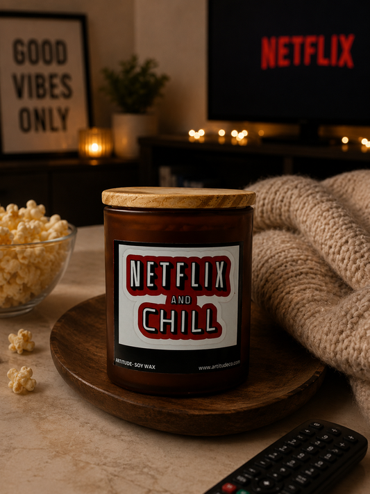 Netflix & Chill – Vanilla Soy Candle