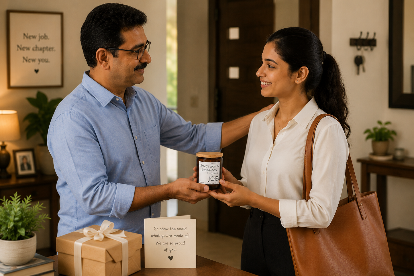 Smells Like A Brand New F*cking Job – Sandalwood Soy Candle