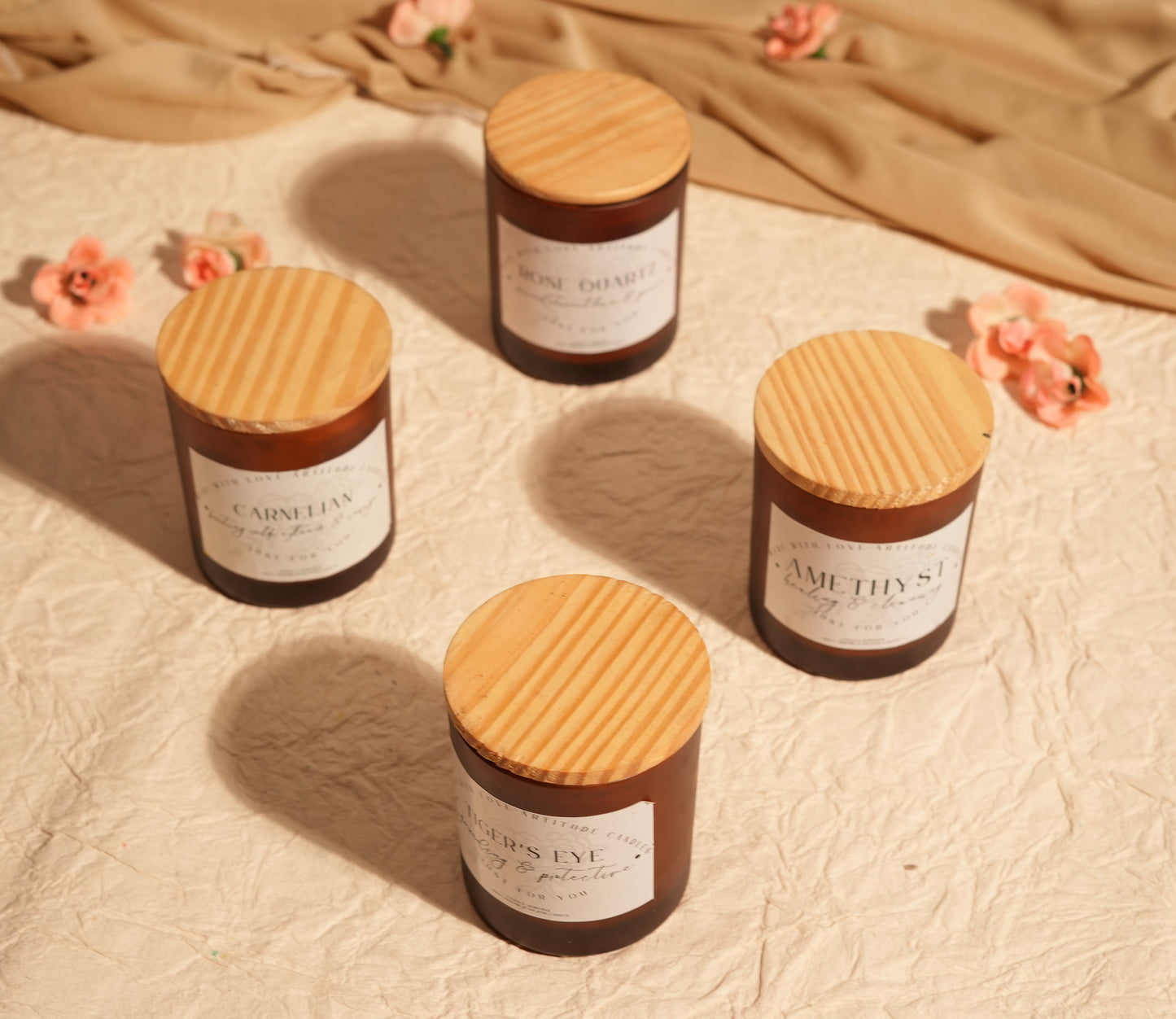 The Aura Collection: Crystal Therapy Wellness Candles