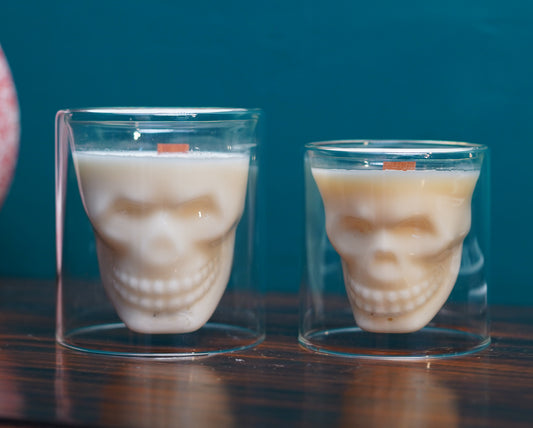 Ember Lumina Skull Candle