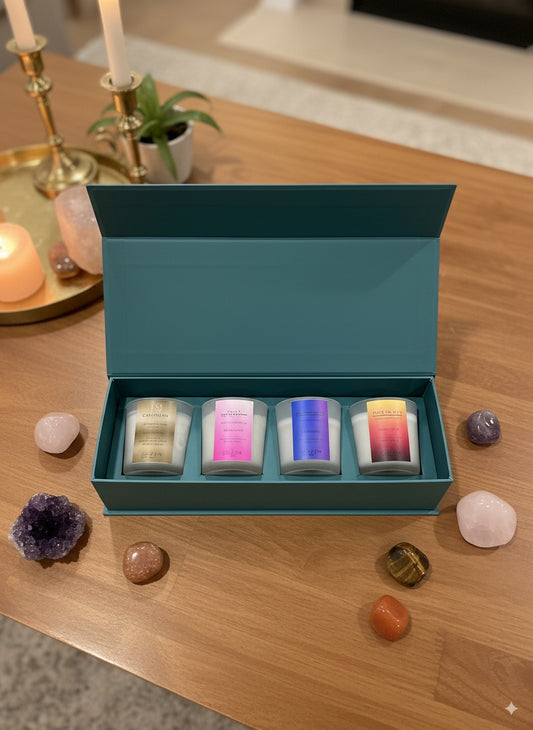 The Complete Alignment Collection:Crystal Healing Ritual Candle- SET OF 4