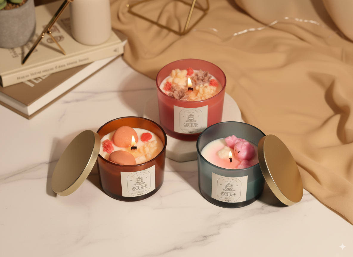 TUB JAR, WOODEN WICK, SOY WAX