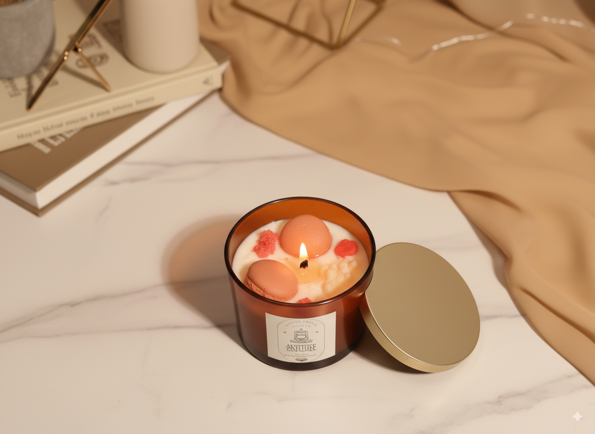 TUB JAR, WOODEN WICK, SOY WAX