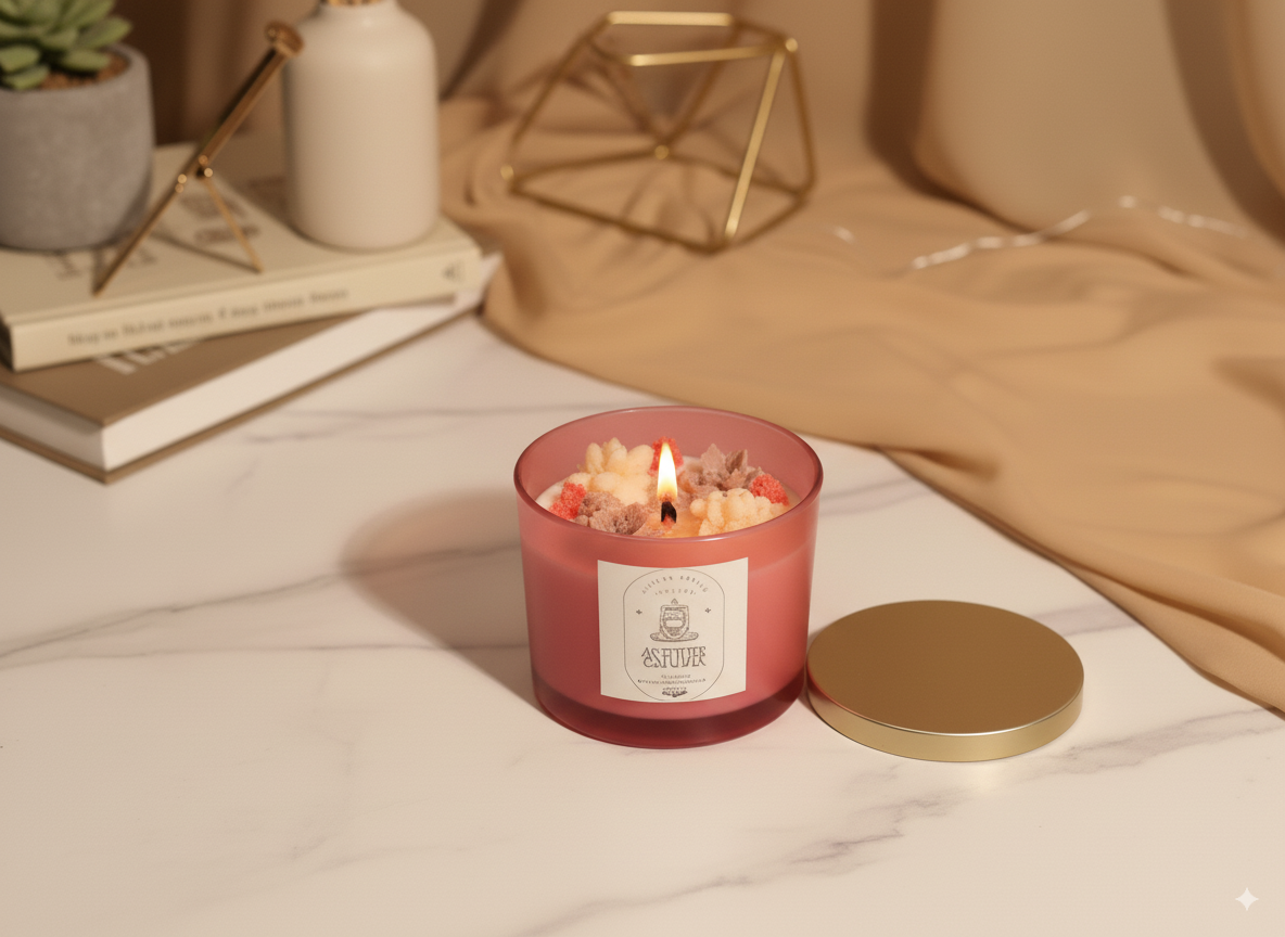 TUB JAR, WOODEN WICK, SOY WAX