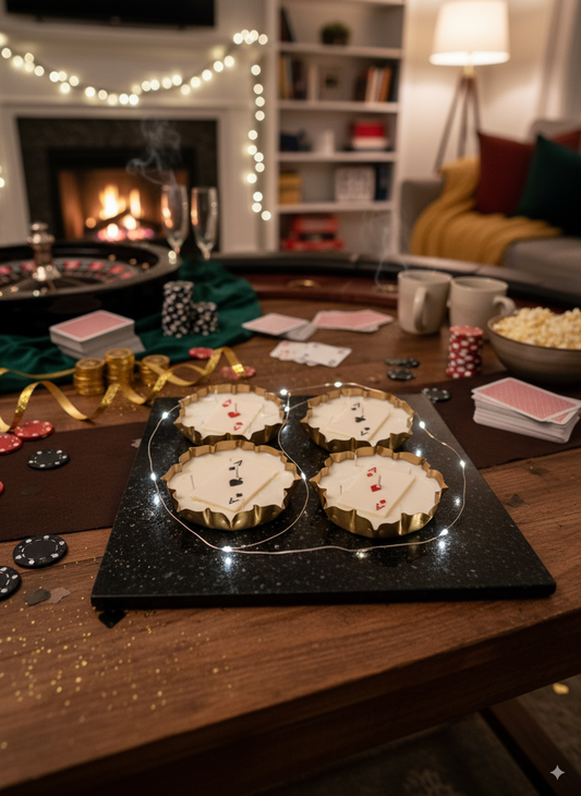 Diwali Delights & Poker Lights: Jasmine Soy Urli Candles