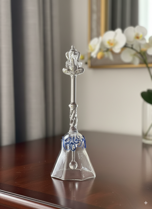 The Ganesha Aum Glass Bell: A Symphony of Glass and Spirit