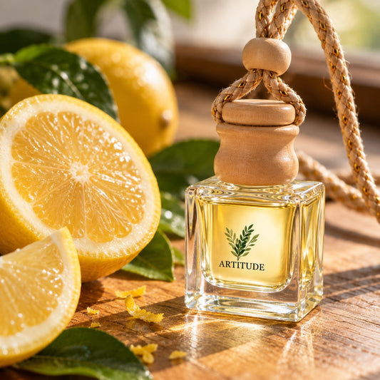 ARTITUDE Premium Essential Oil Car Hanging Diffuser – Lemon | Pure Nature, Fresh Journeys | 10 ml