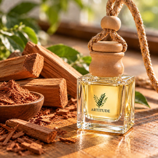 ARTITUDE Premium Essential Oil Car Hanging Diffuser – Sandalwood | Pure Nature, Fresh Journeys | 10 ml