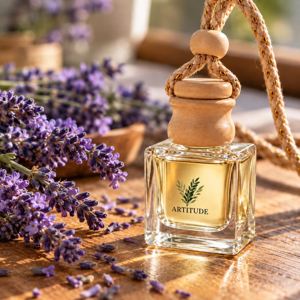 ARTITUDE Premium Essential Oil Car Hanging Diffuser – Lavender | Pure Nature, Fresh Journeys | 10 ml