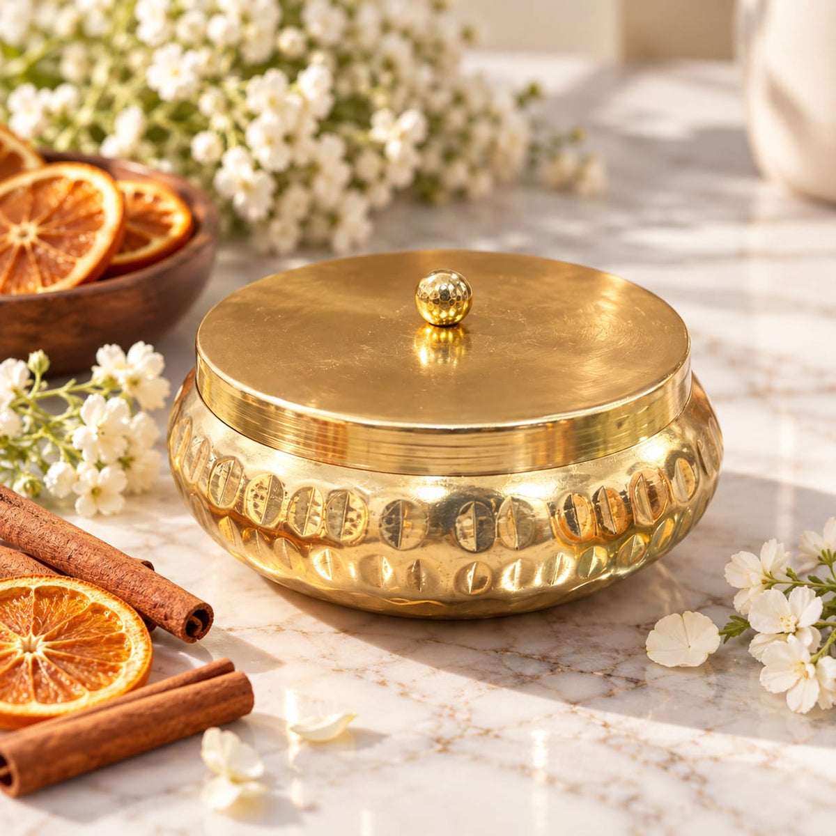 Golden Spice Bowl Candle
