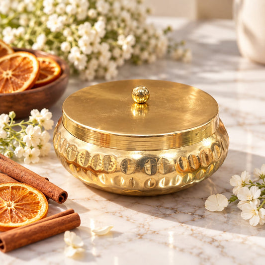 Golden Spice Bowl Candle