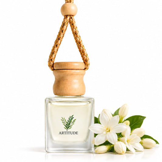 ARTITUDE Premium Essential Oil Car Hanging Diffuser – Jasmine | Pure Nature, Fresh Journeys | 10 ml